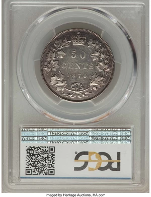 image for: Victoria 50 Cents 1870-LCW XF45 PCGS