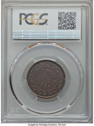 image for: Victoria Cent 1858 XF40 PCGS