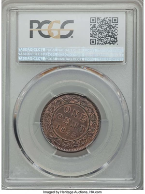 image for: Victoria Cent 1858 AU55 PCGS