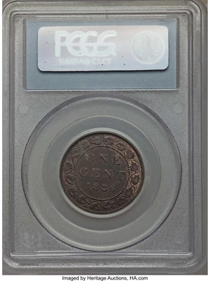 image for: Victoria Cent 1886 MS62 Brown PCGS