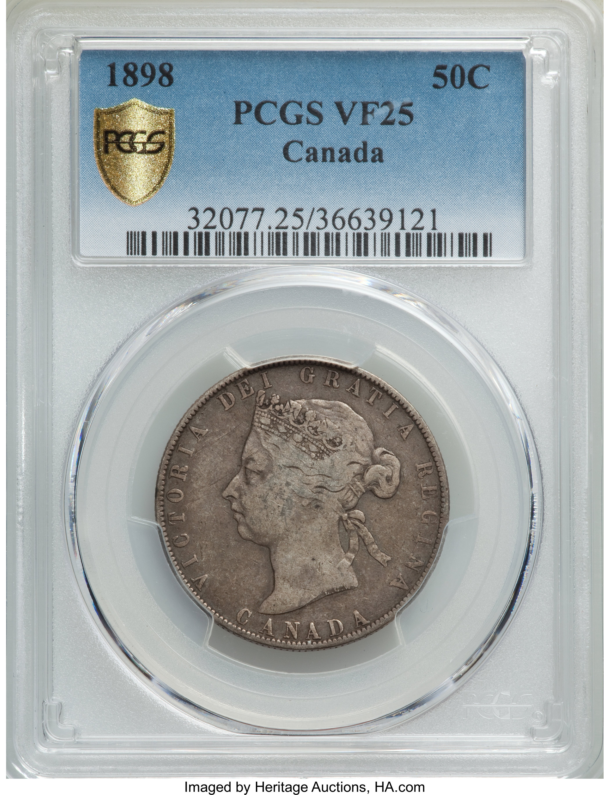 image for: Victoria 50 Cents 1898 VF25 PCGS