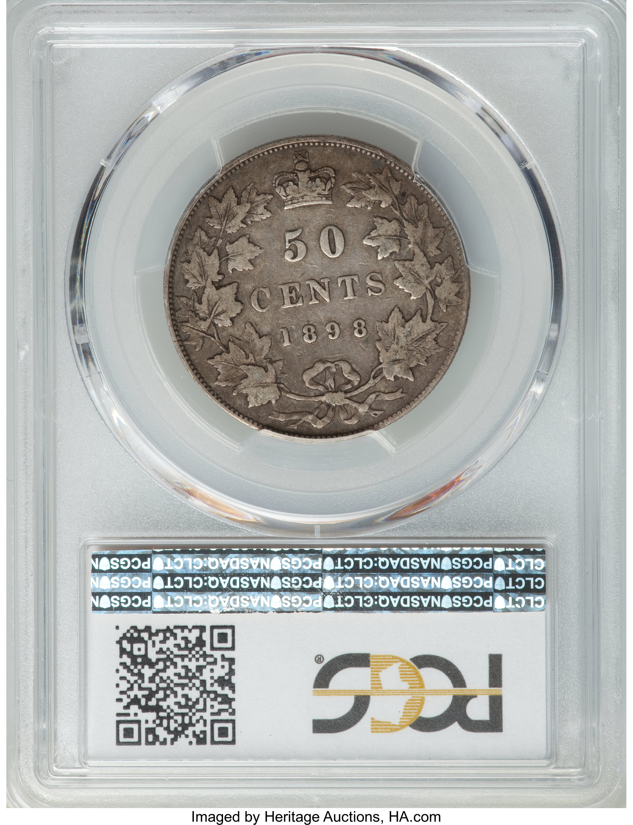 image for: Victoria 50 Cents 1898 VF25 PCGS