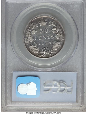 image for: Victoria 50 Cents 1892 XF40 PCGS