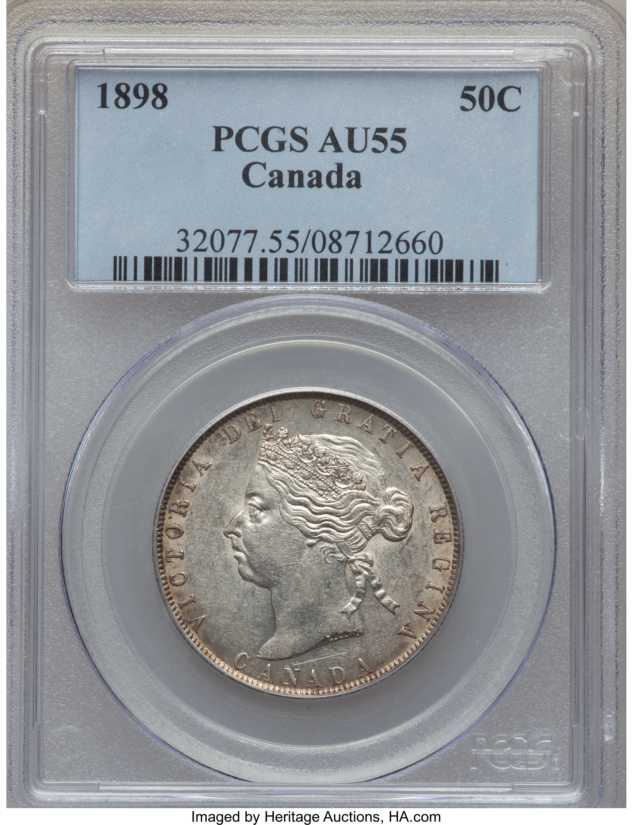 image for: Victoria 50 Cents 1898 AU55 PCGS