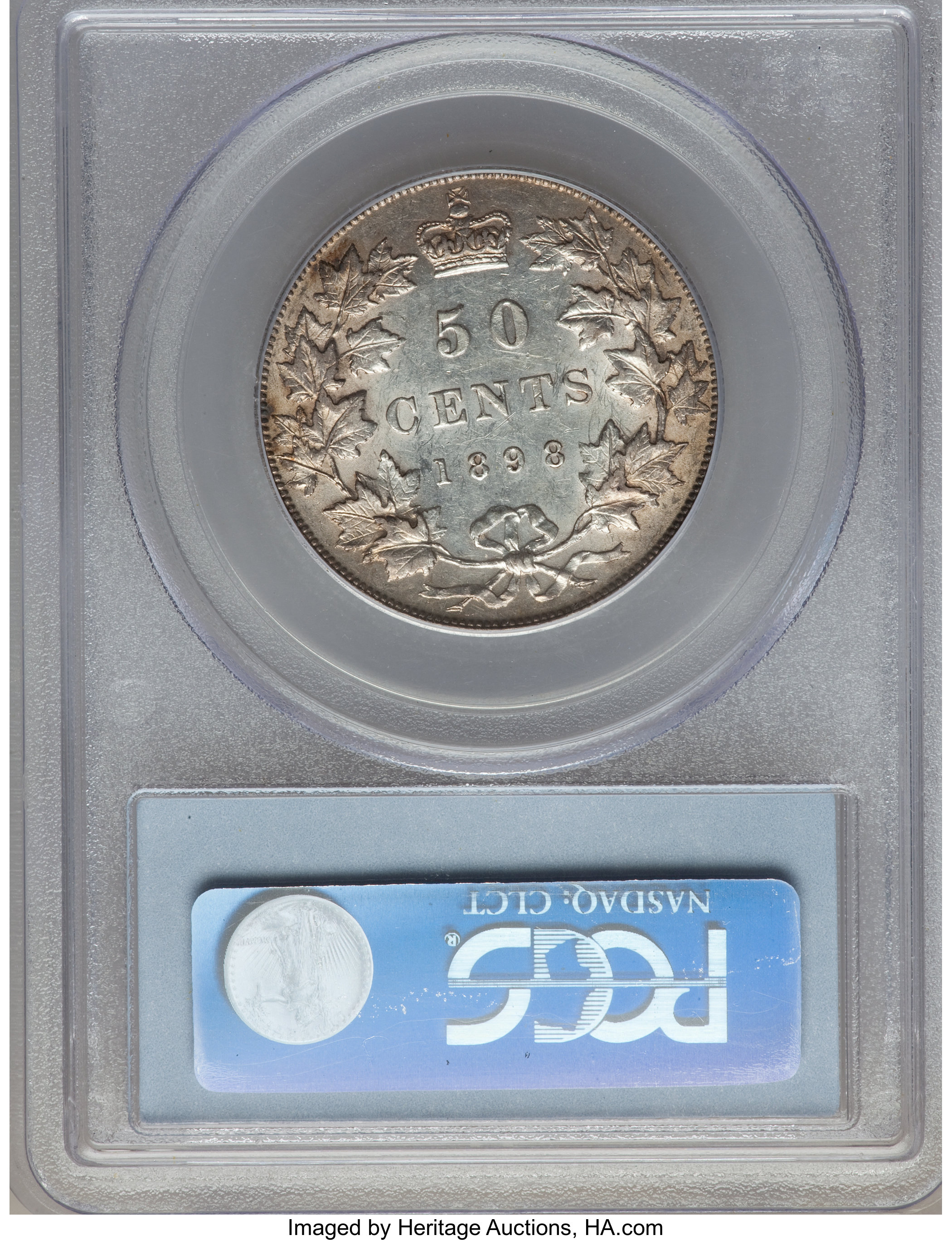 image for: Victoria 50 Cents 1898 AU55 PCGS