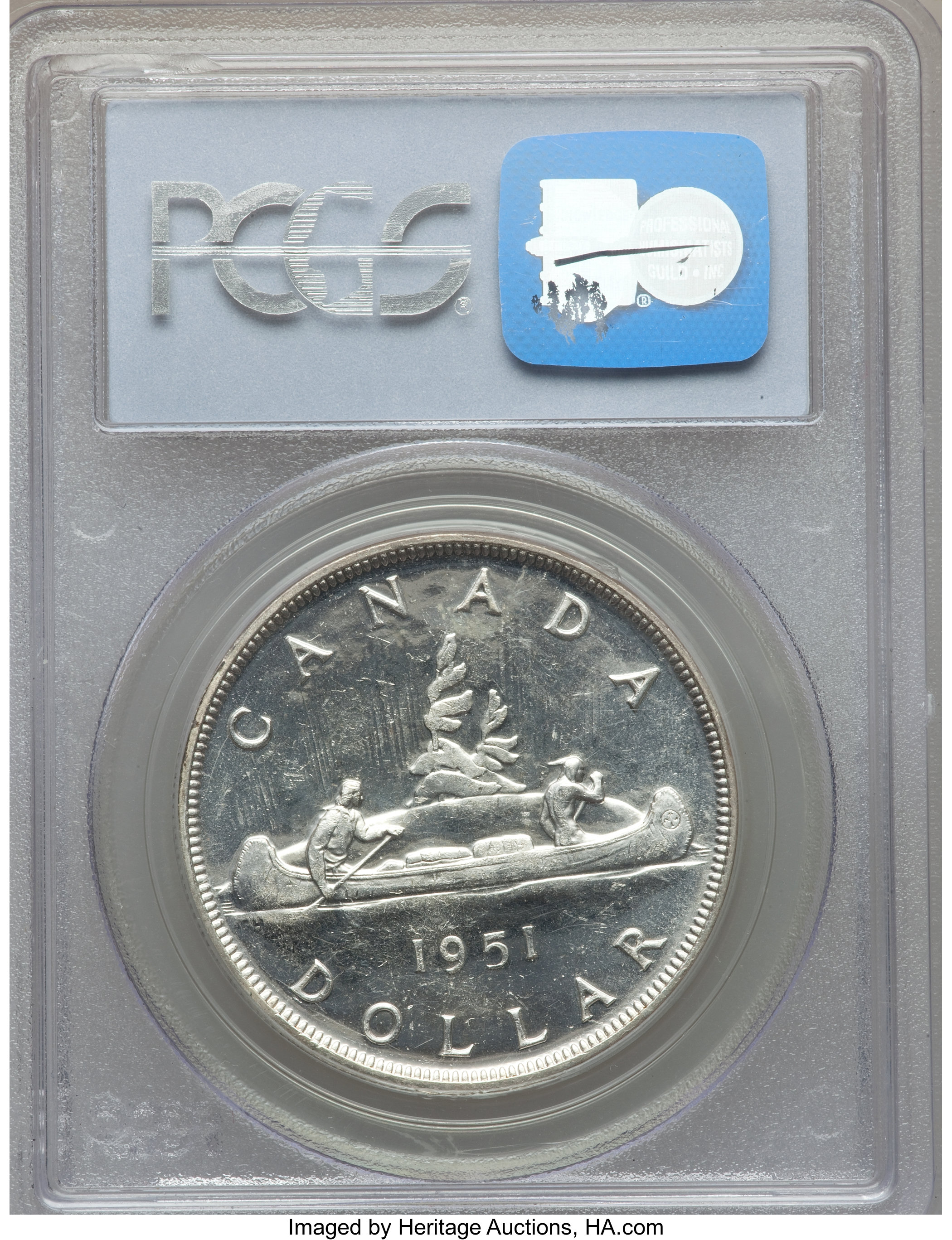 image for: George VI "Arnprior" Dollar 1951 MS64 PCGS