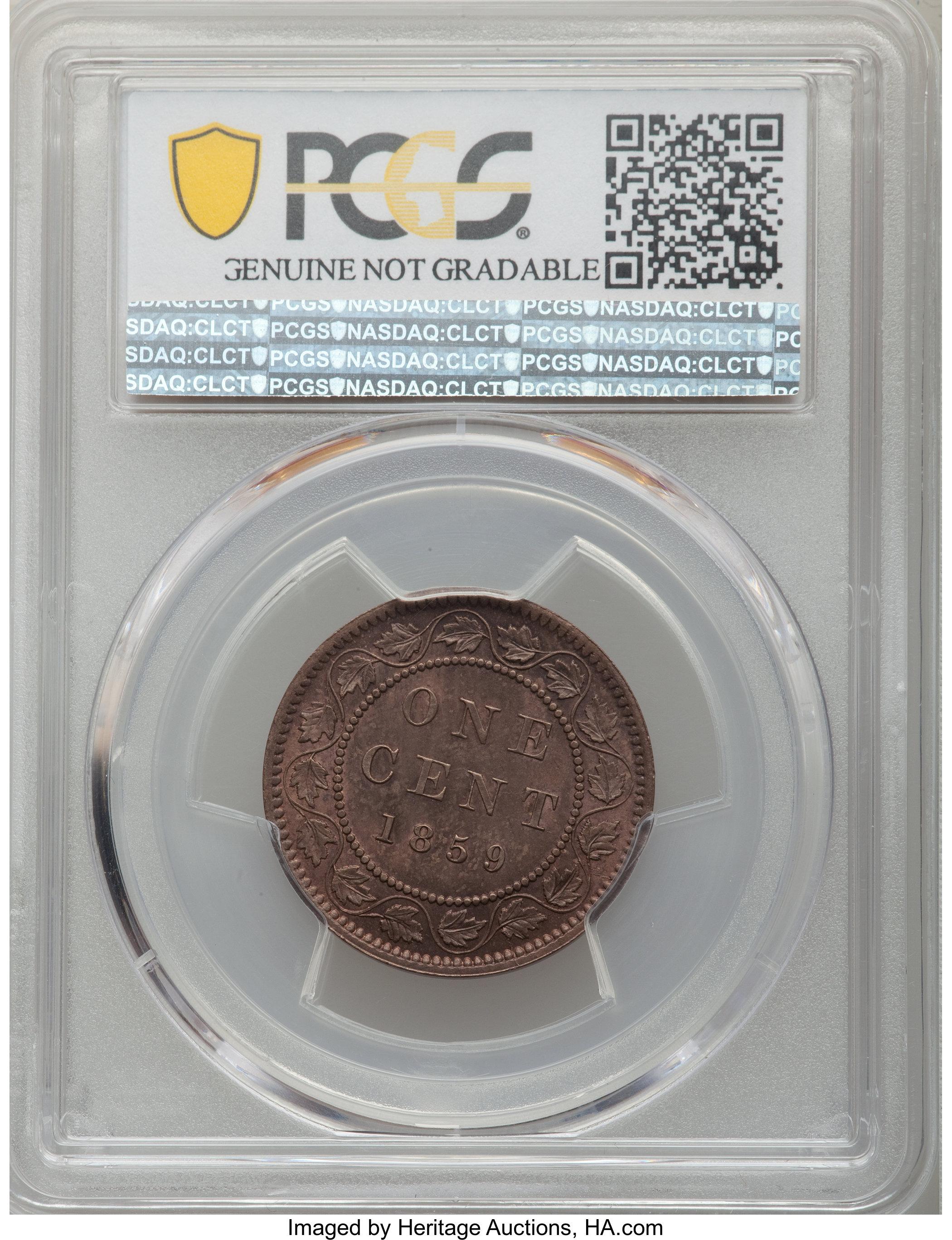 1859 1c Province of Canada, Narrow 9             MS BN VG8 BN thumbnail 4