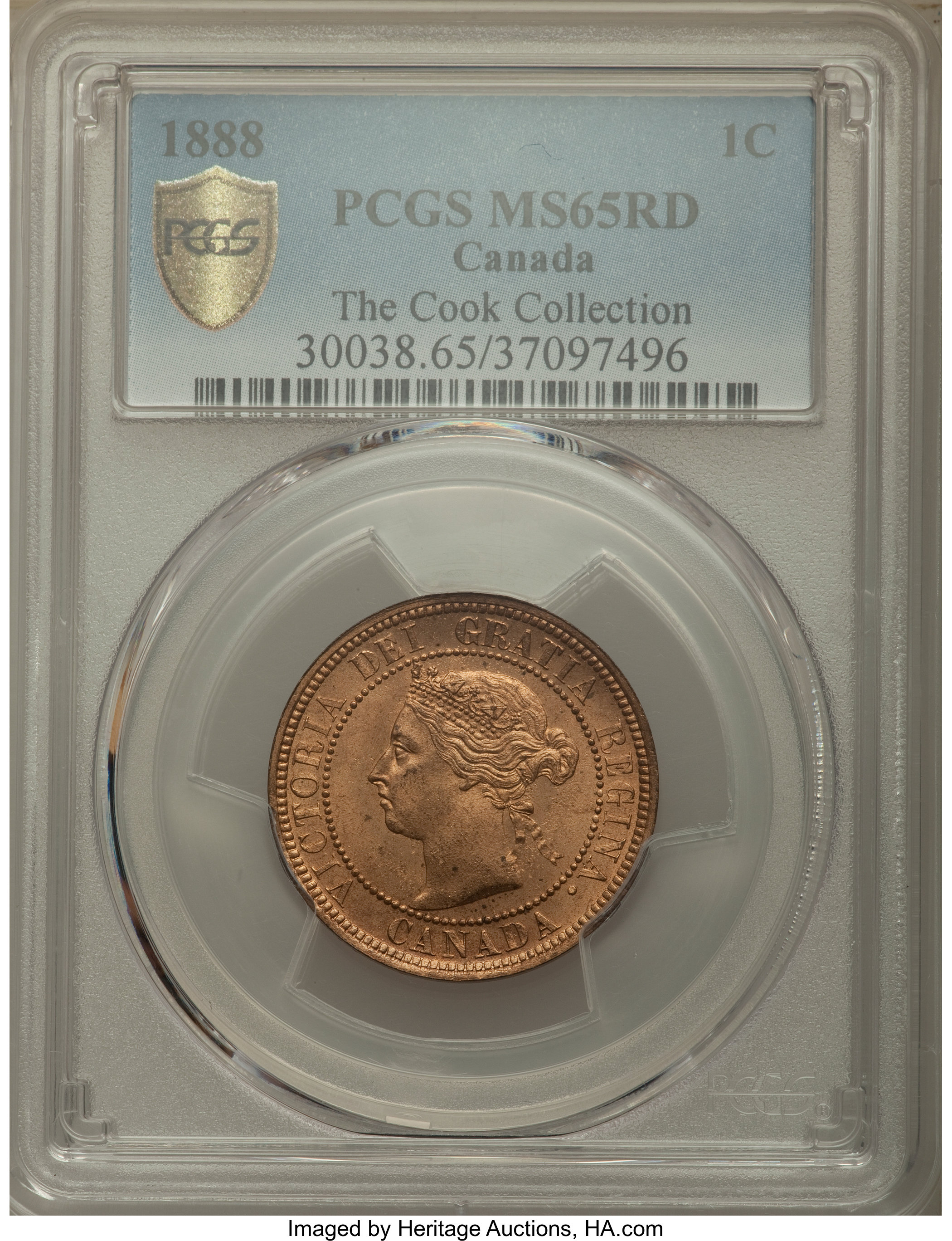 1888 1c MS RD MS65 RD thumbnail 3