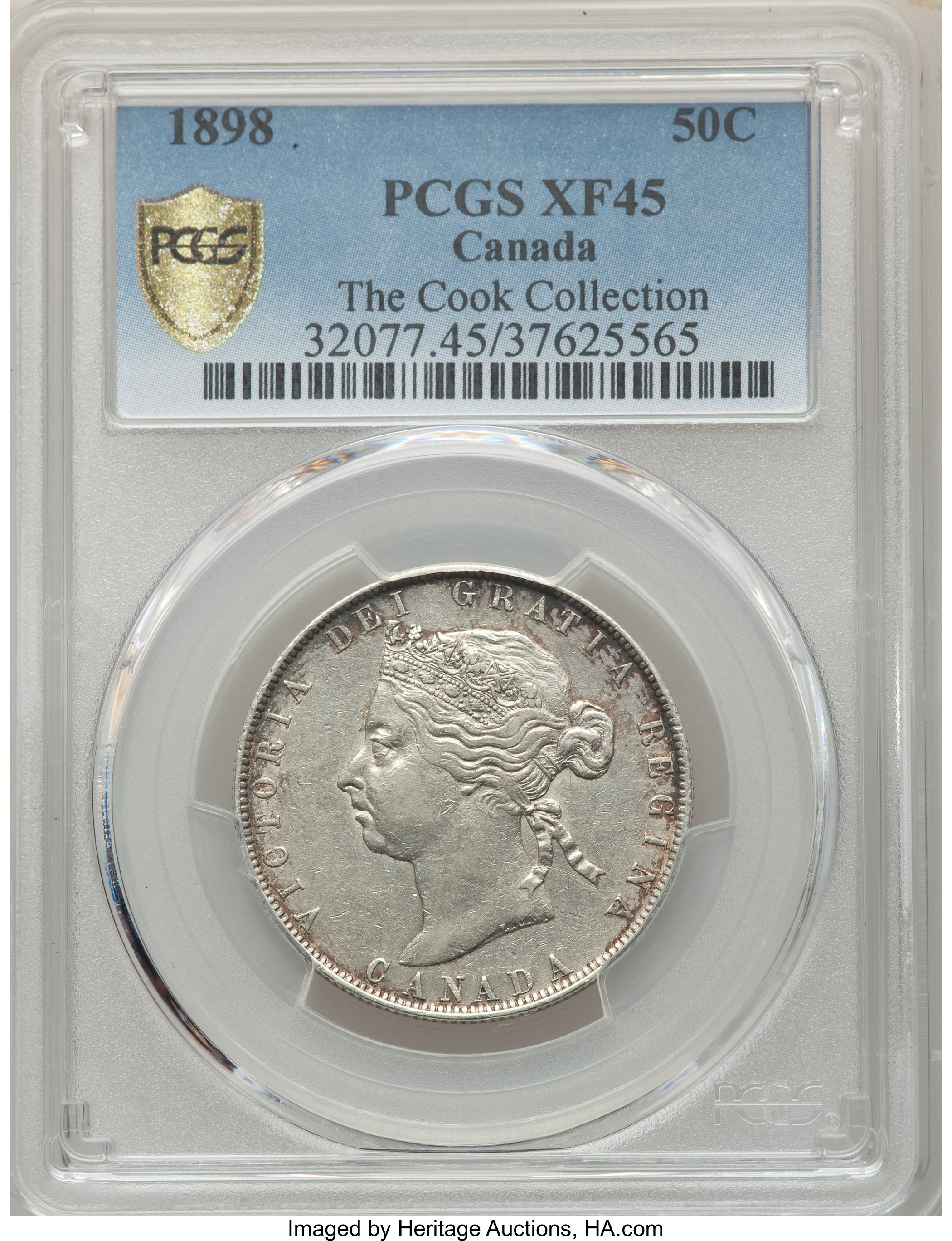 image for: Victoria 50 Cents 1898 XF45 PCGS