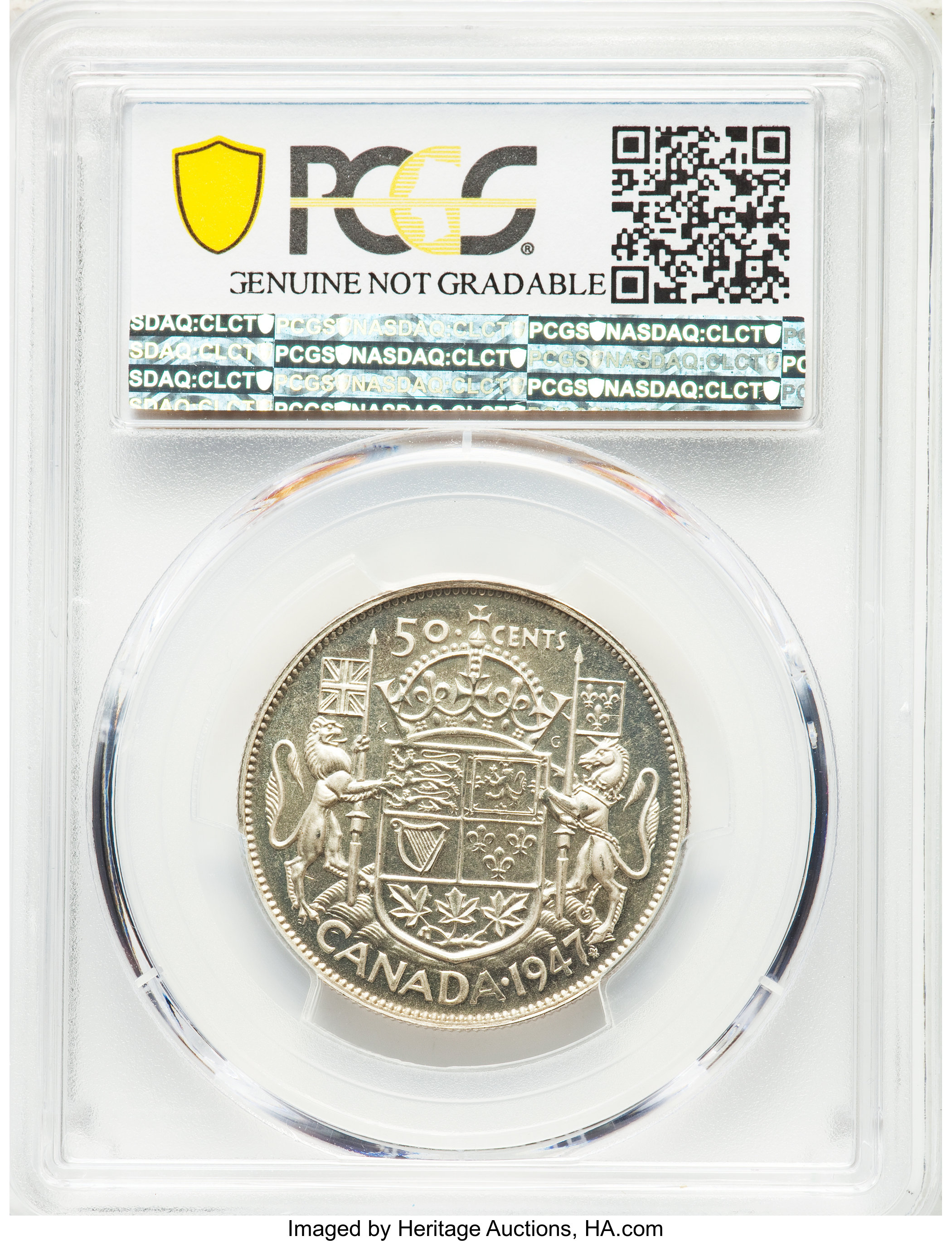 1947 50c Maple Leaf, Curved 7 MS60 thumbnail 22