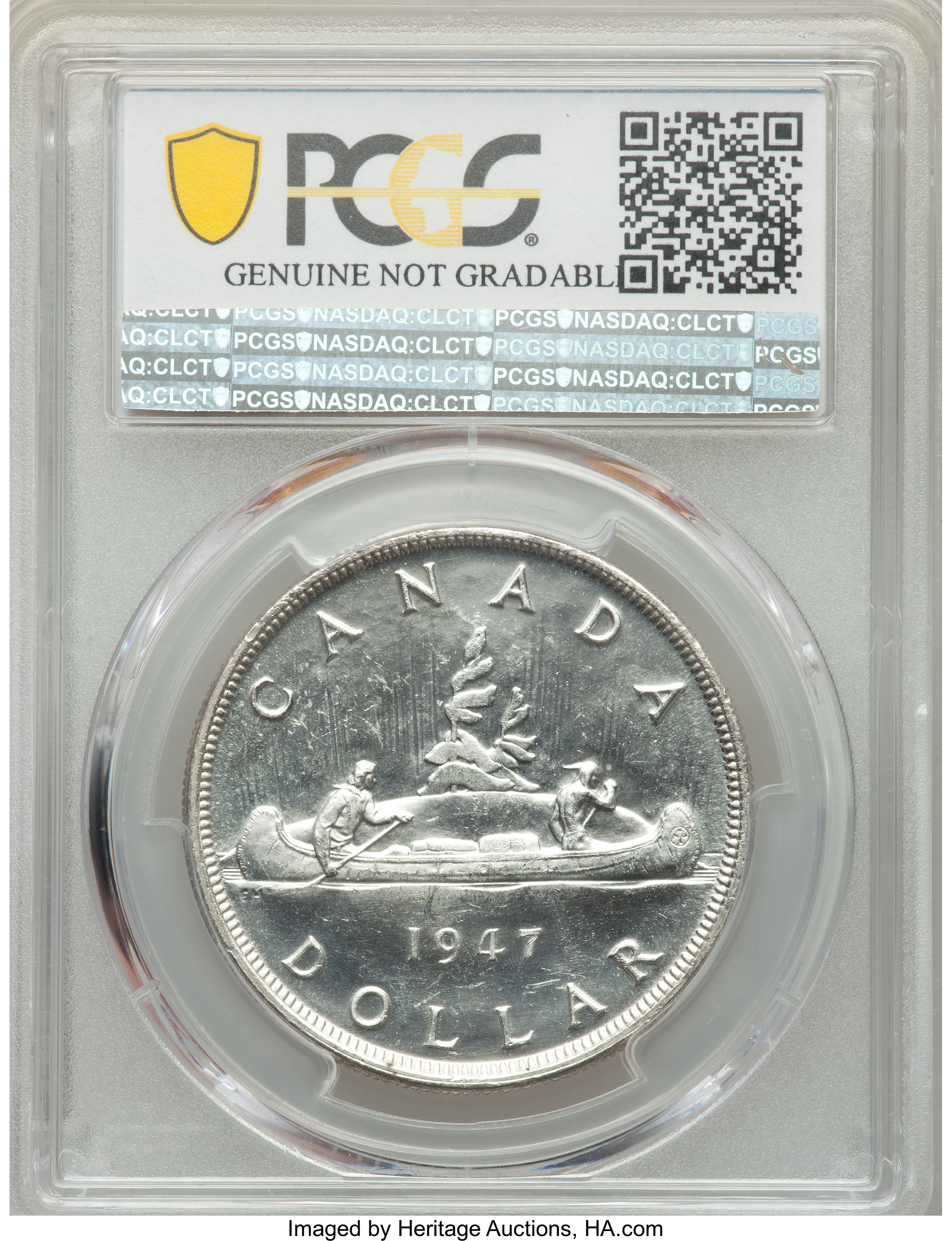 1947 S$1 Blunt 7 MS (KM-37) VF30 thumbnail 13