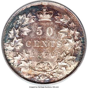 image for: Victoria 50 Cents 1870-LCW