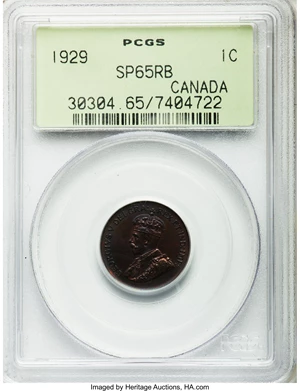 image for: George V Specimen Cent 1929
