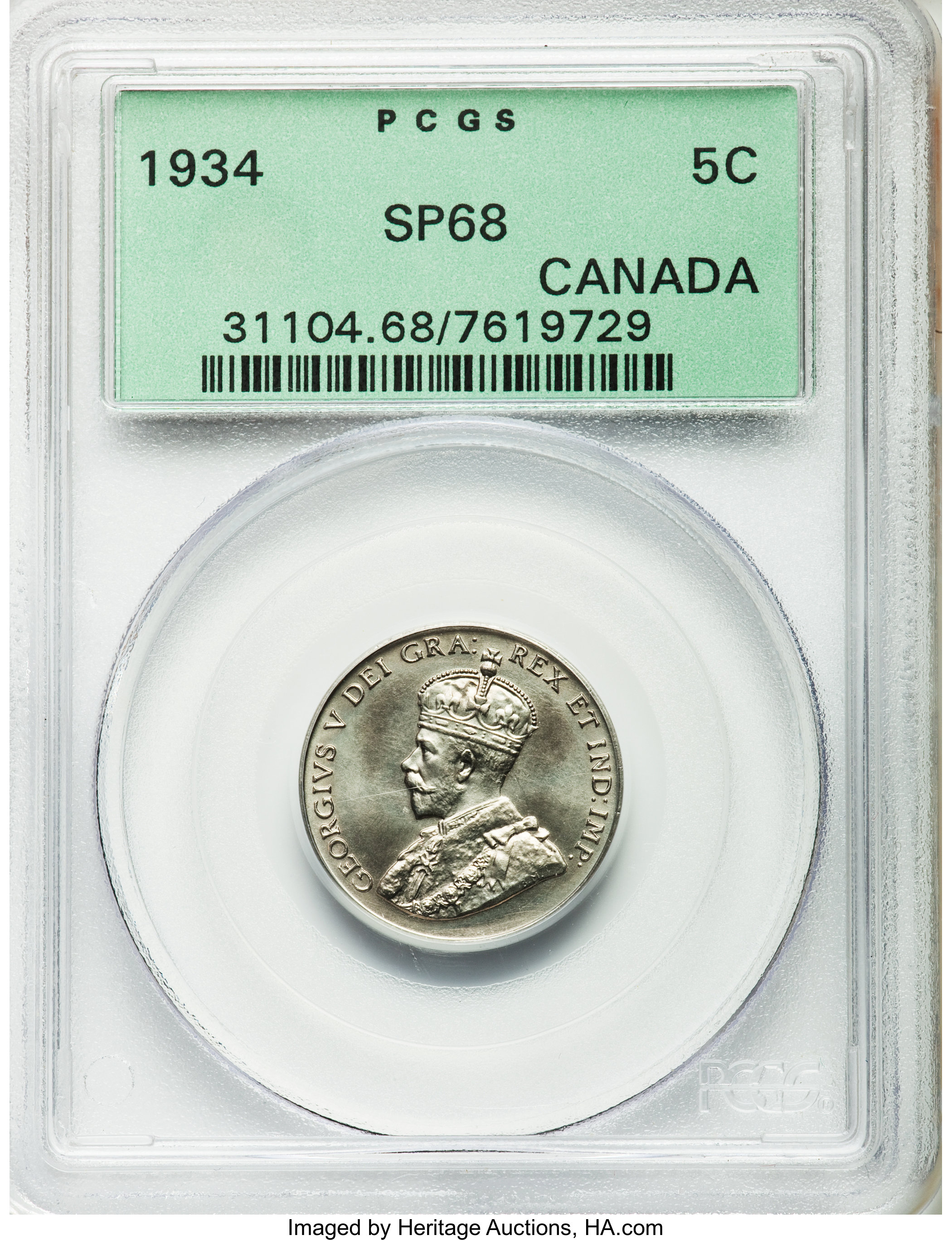 image for: George V Specimen 5 Cents 1934