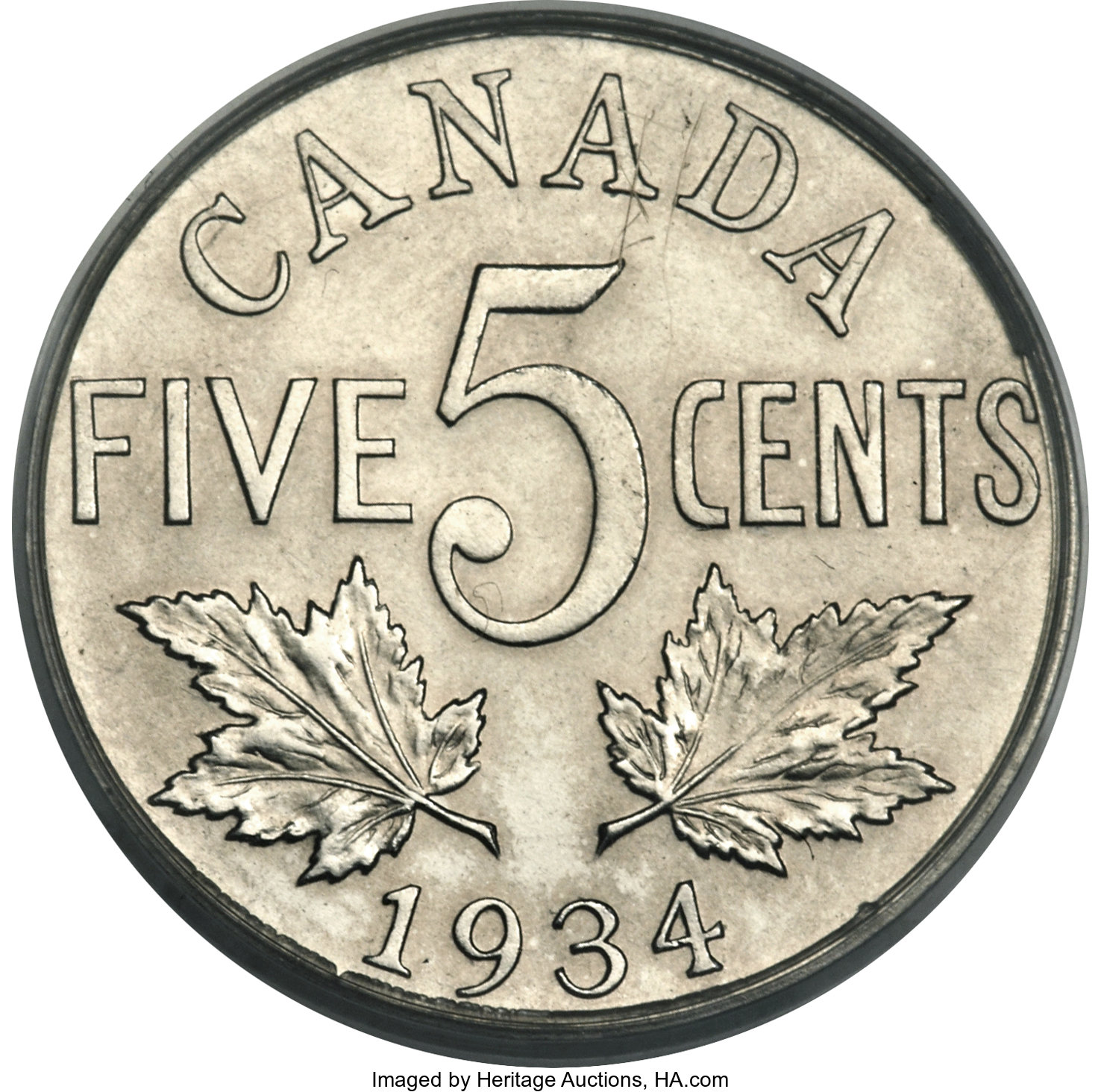image for: George V Specimen 5 Cents 1934