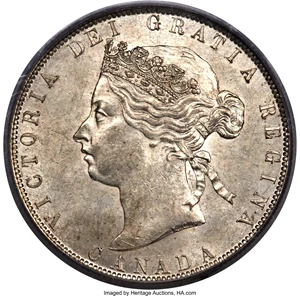 image for: Victoria 50 Cents 1870-LWC