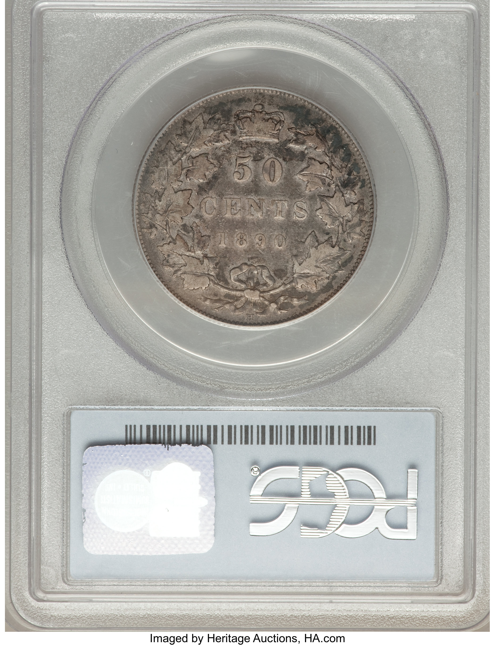 image for: Victoria 50 Cents 1890-H VF25 PCGS