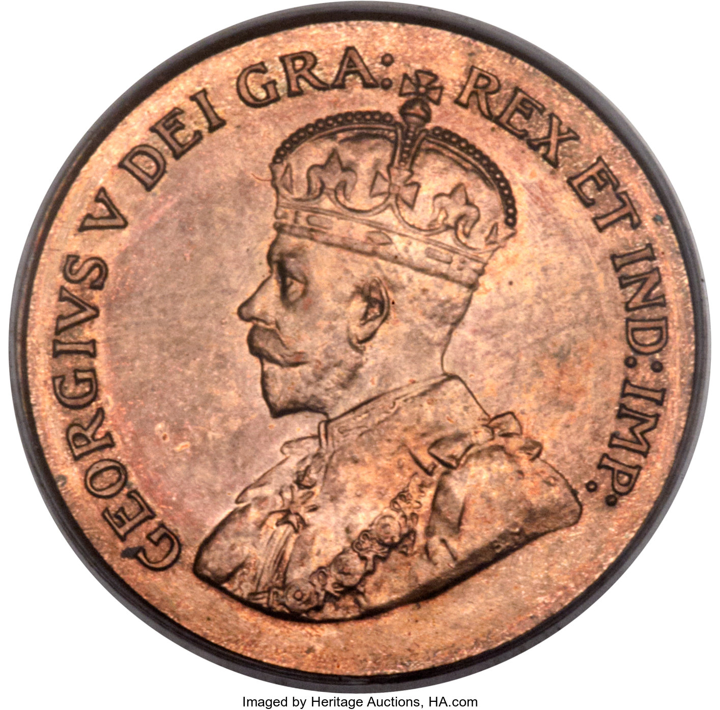 image for: George V Specimen 1 Cent 1926 SP63 Red PCGS