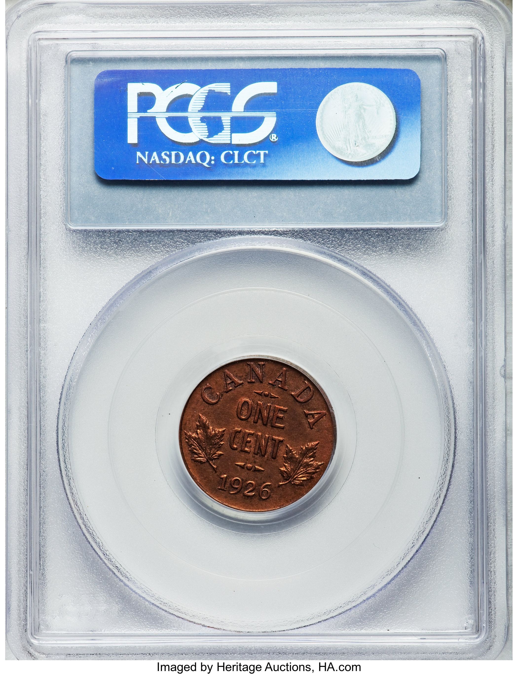 image for: George V Specimen 1 Cent 1926 SP63 Red PCGS