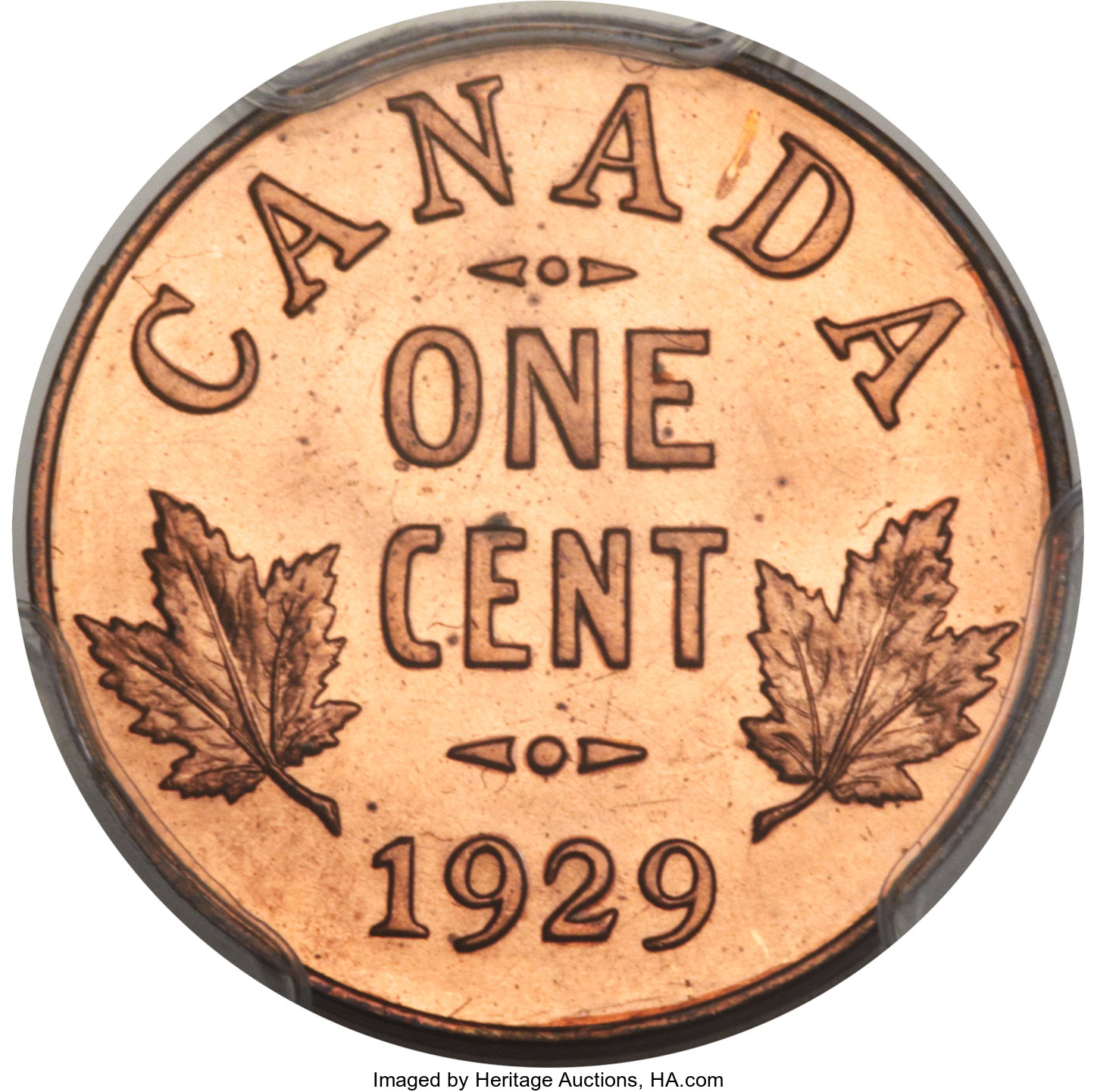 image for: George V Specimen 1 Cent 1929 SP66+ Red PCGS