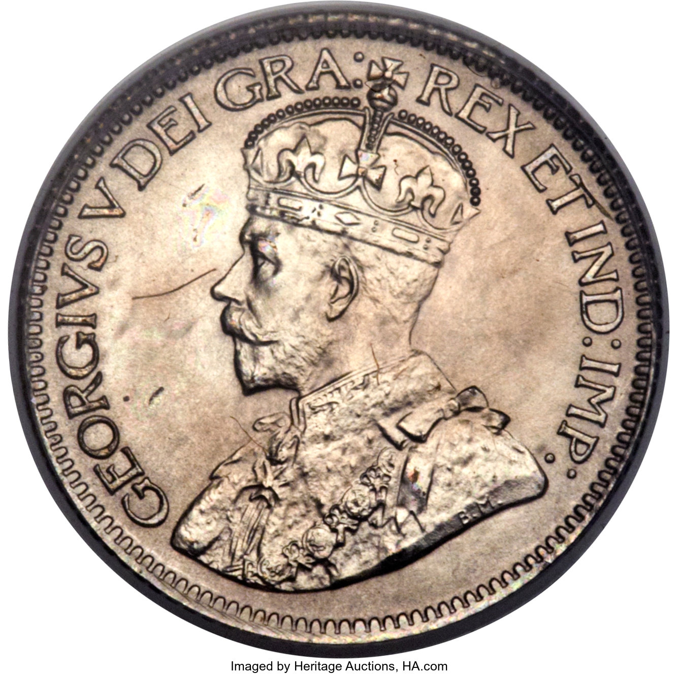 image for: George V Specimen 10 Cents 1929 SP66 PCGS