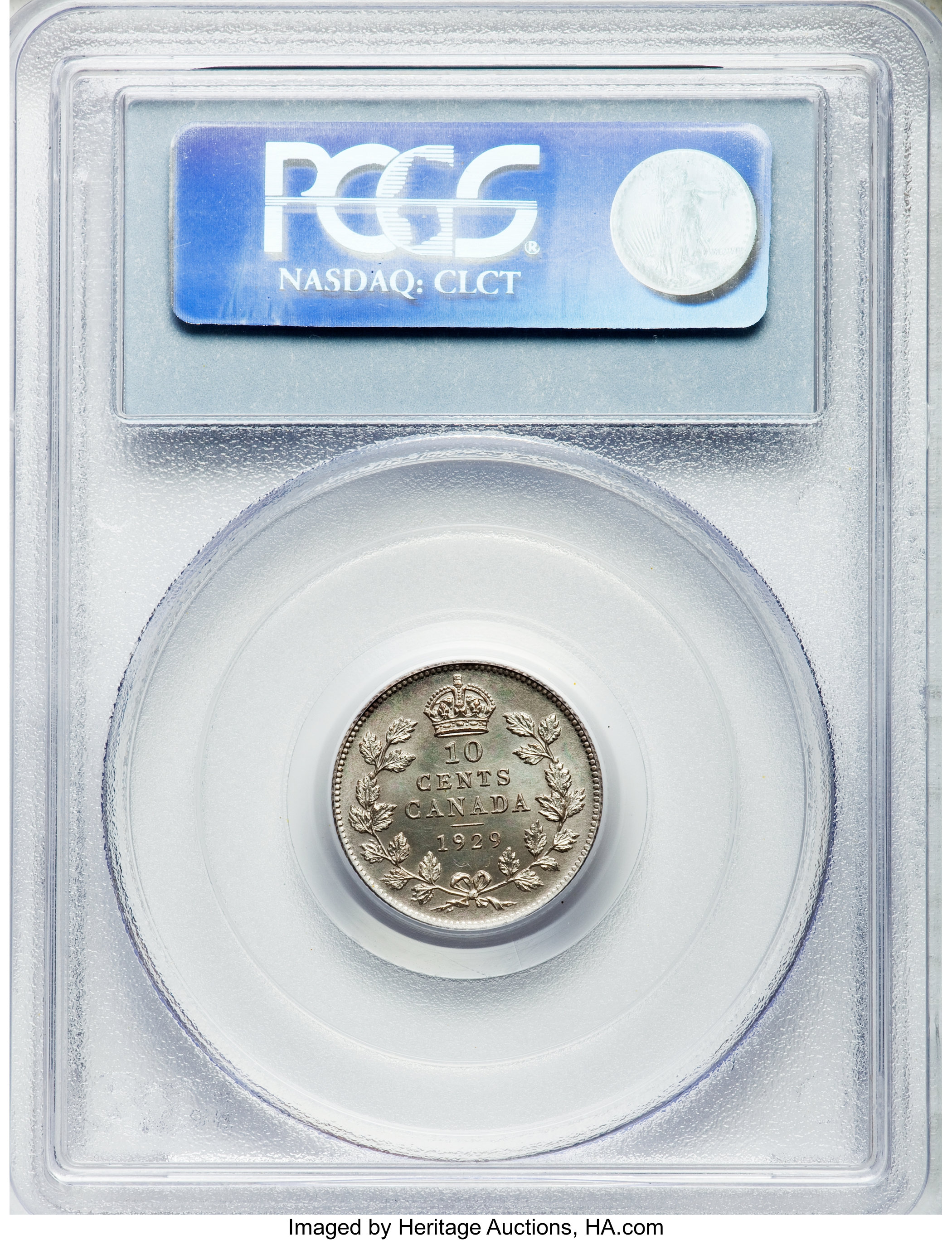 image for: George V Specimen 10 Cents 1929 SP66 PCGS