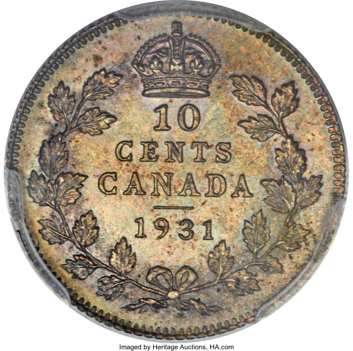 image for: George V Specimen 10 Cents 1931 SP67 PCGS