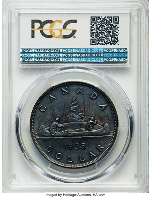 image for: George V Specimen Dollar 1935 SP65 PCGS