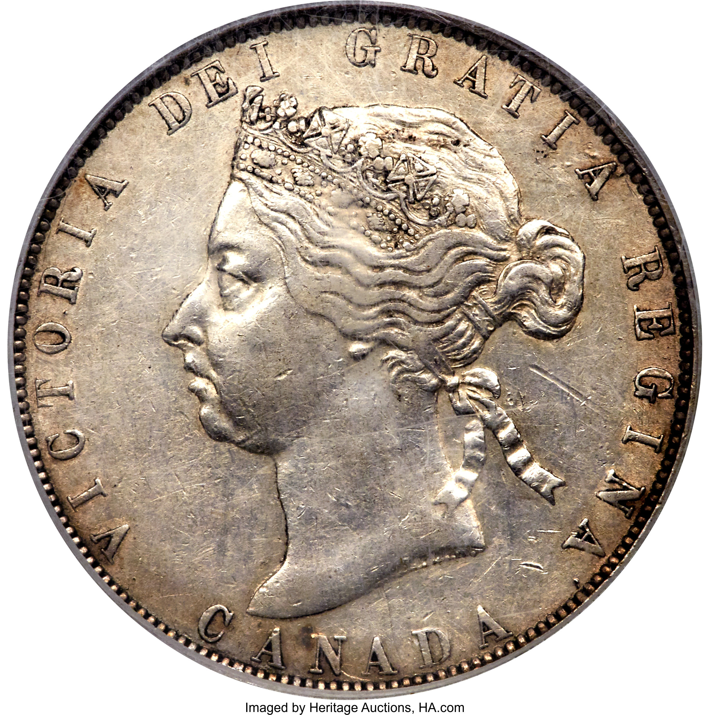 image for: Victoria 50 Cents 1890-H XF45 PCGS