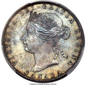 image for: Victoria 50 Cents 1870-LCW MS65 PCGS
