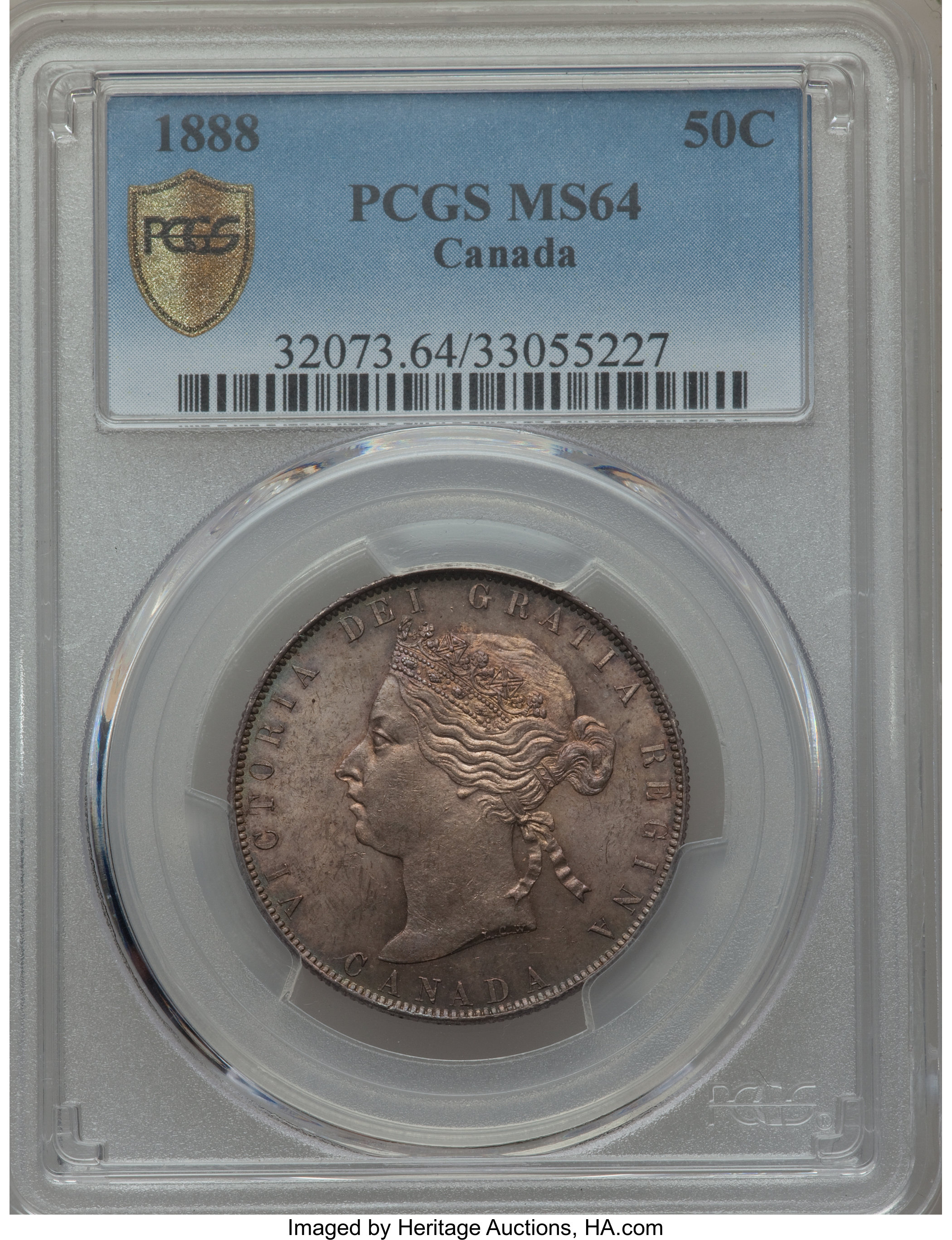 image for: Victoria 50 Cents 1888 MS64 PCGS
