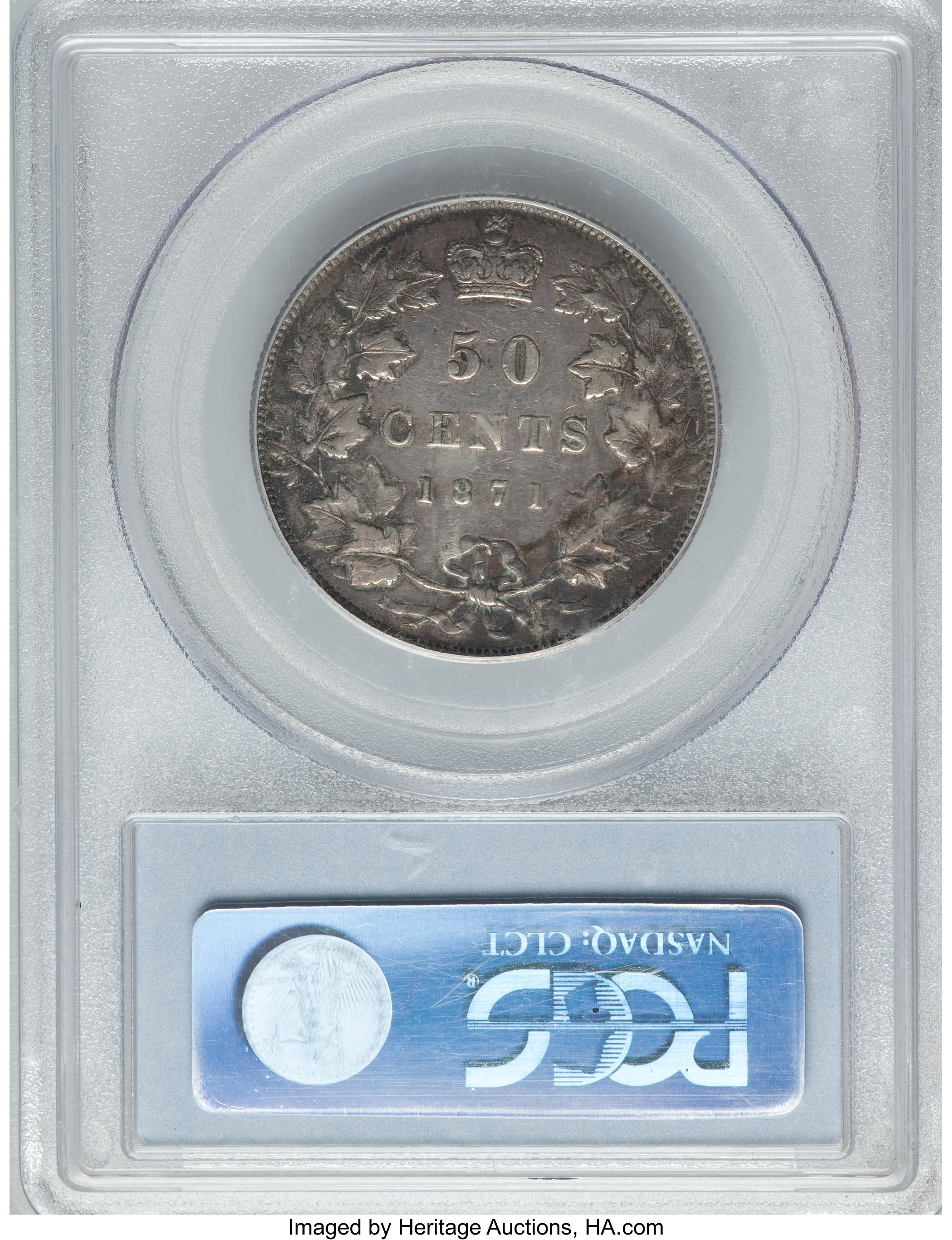 image for: Victoria 50 Cents 1871 VF30 PCGS