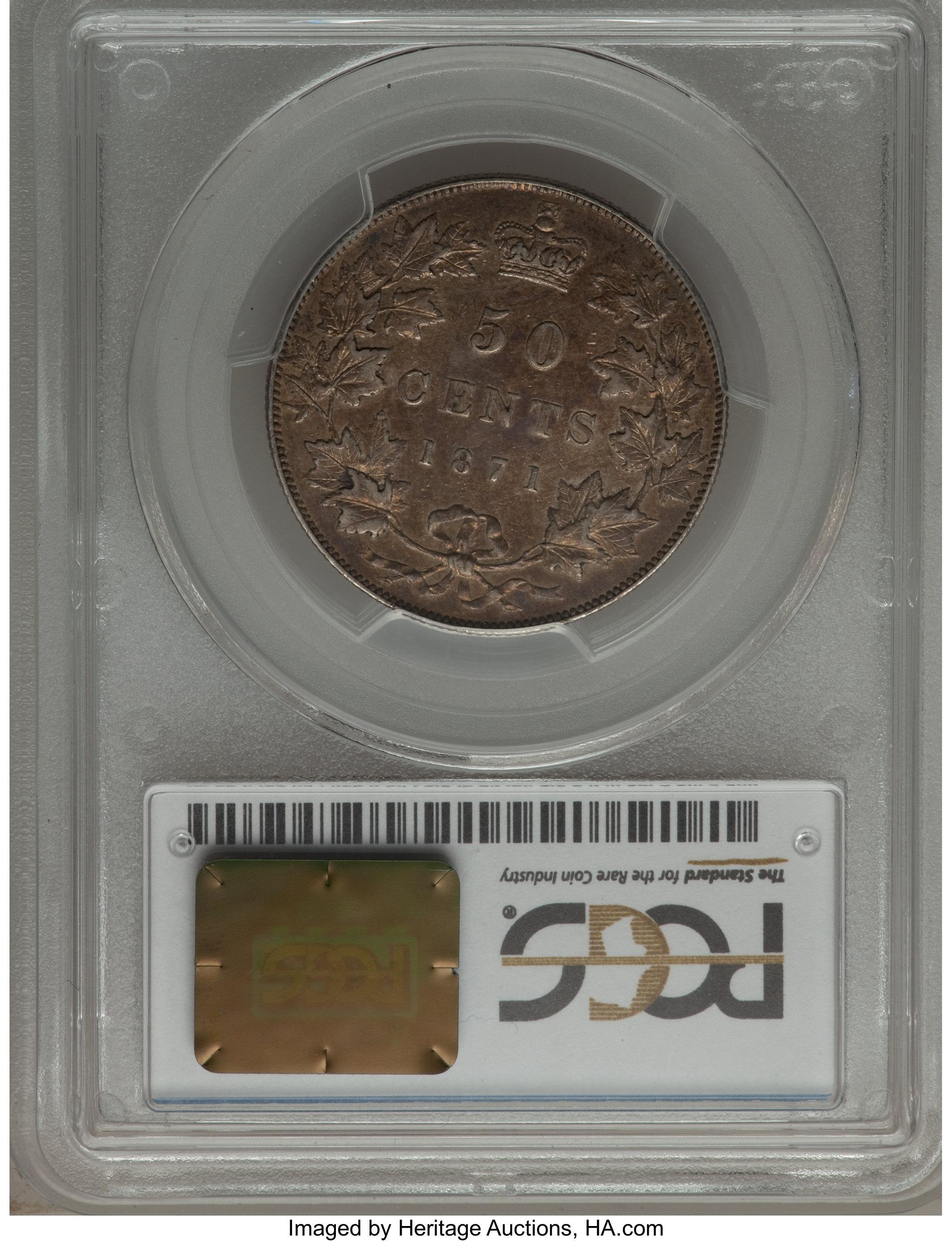 image for: Victoria 50 Cents 1871 XF45 PCGS