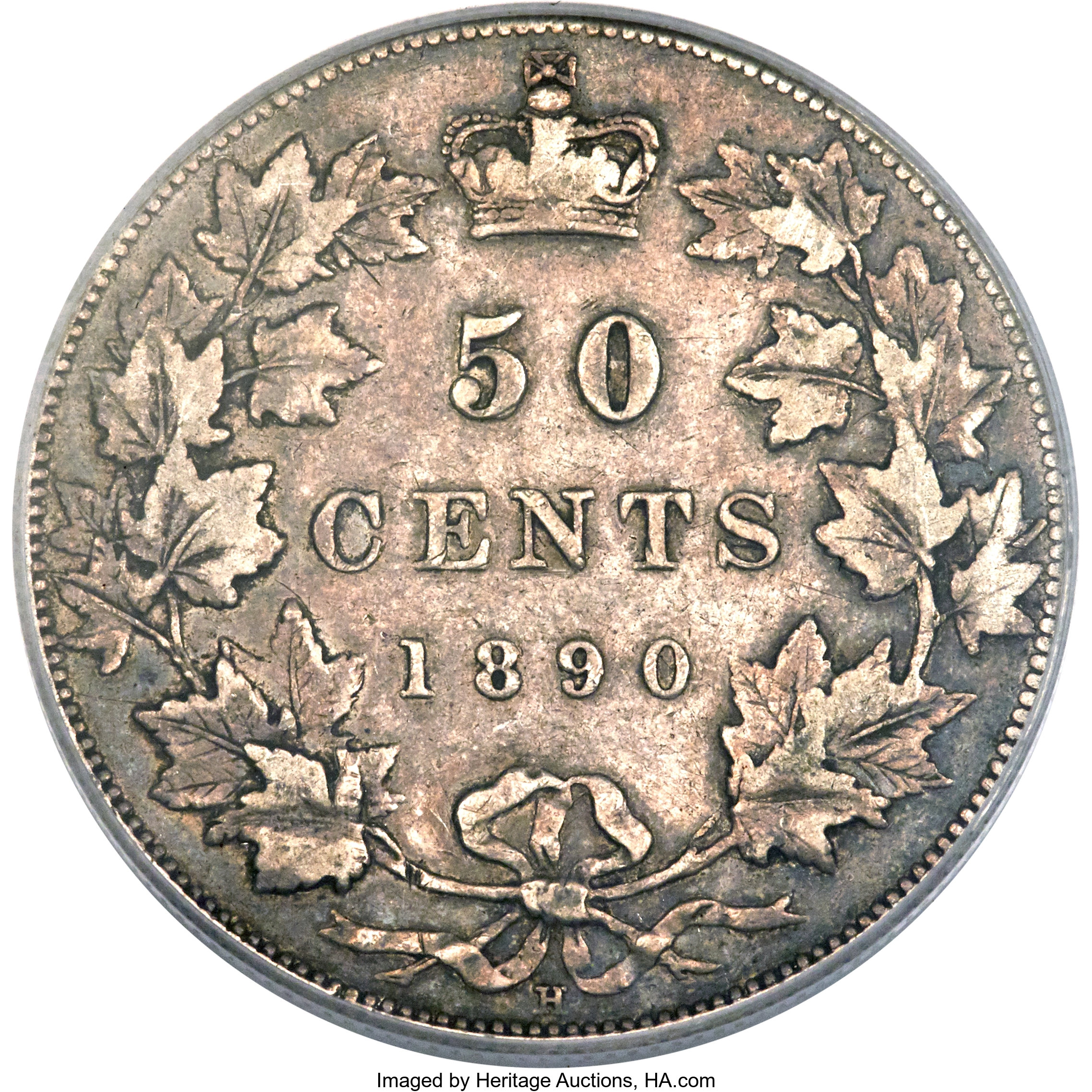 image for: Victoria 50 Cents 1890-H VF30 PCGS