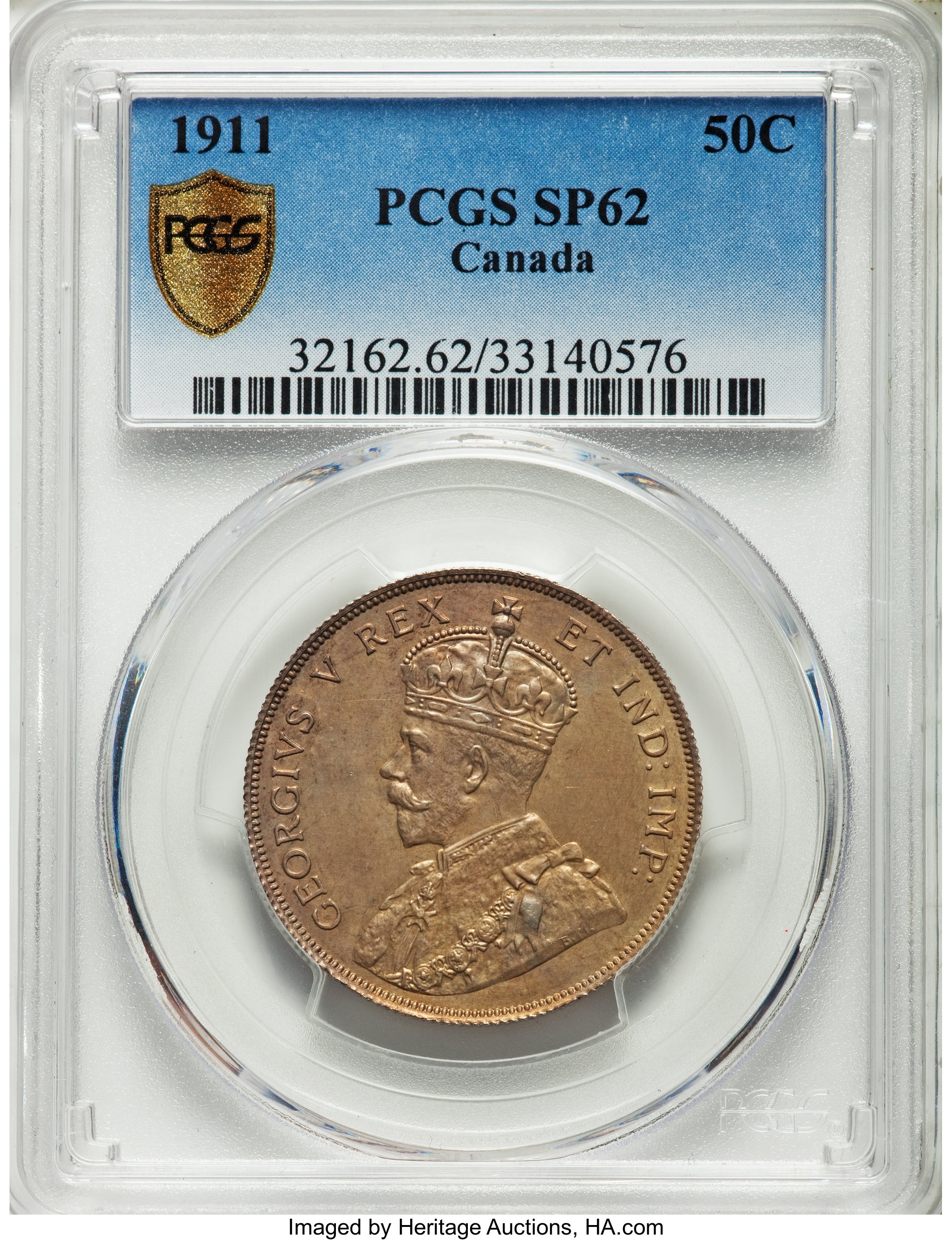 image for: George V Specimen 50 Cents 1911 SP62 PCGS