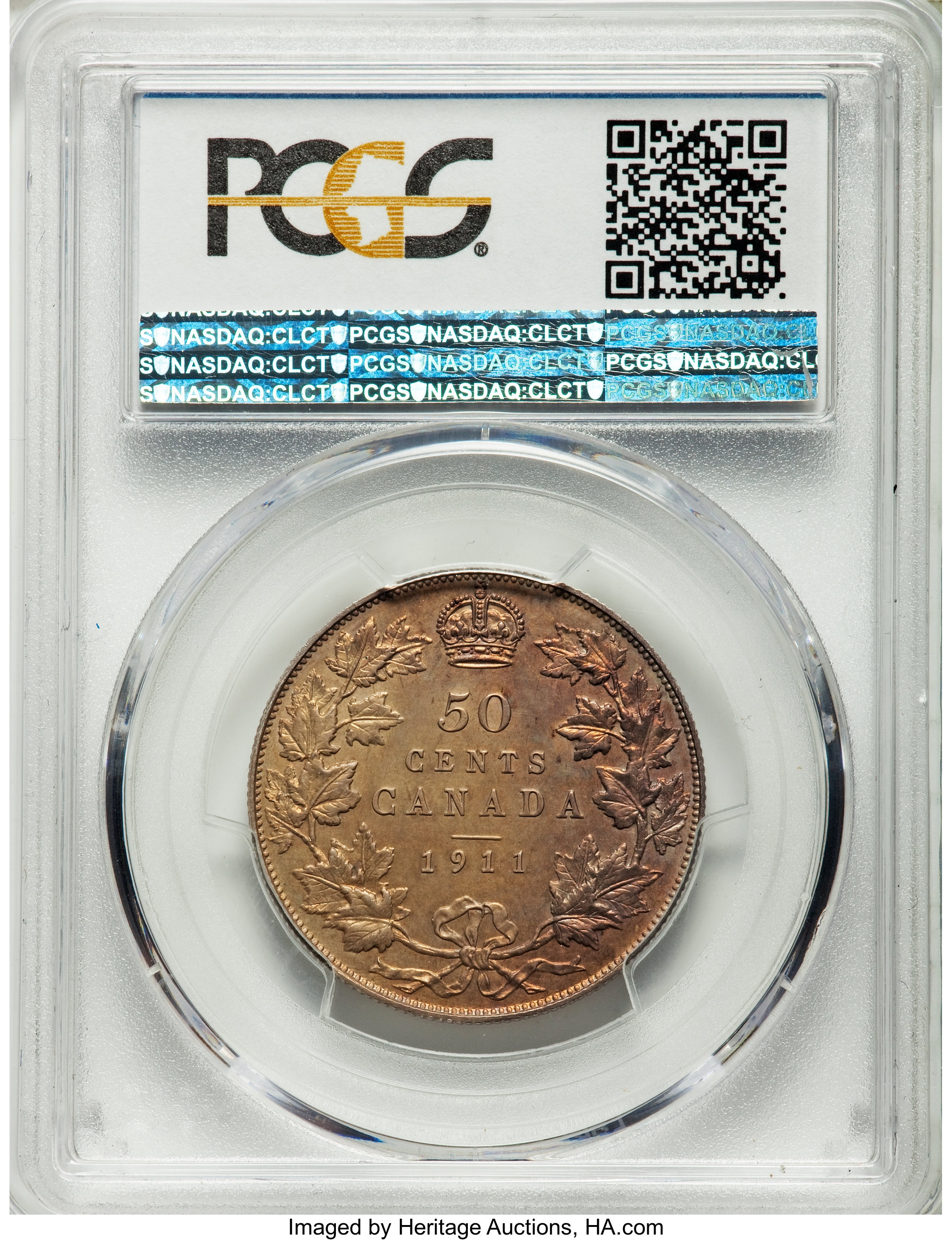 image for: George V Specimen 50 Cents 1911 SP62 PCGS