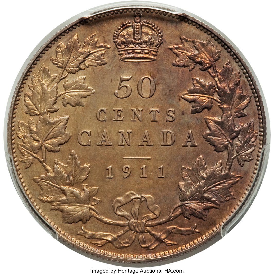 image for: George V Specimen 50 Cents 1911 SP62 PCGS