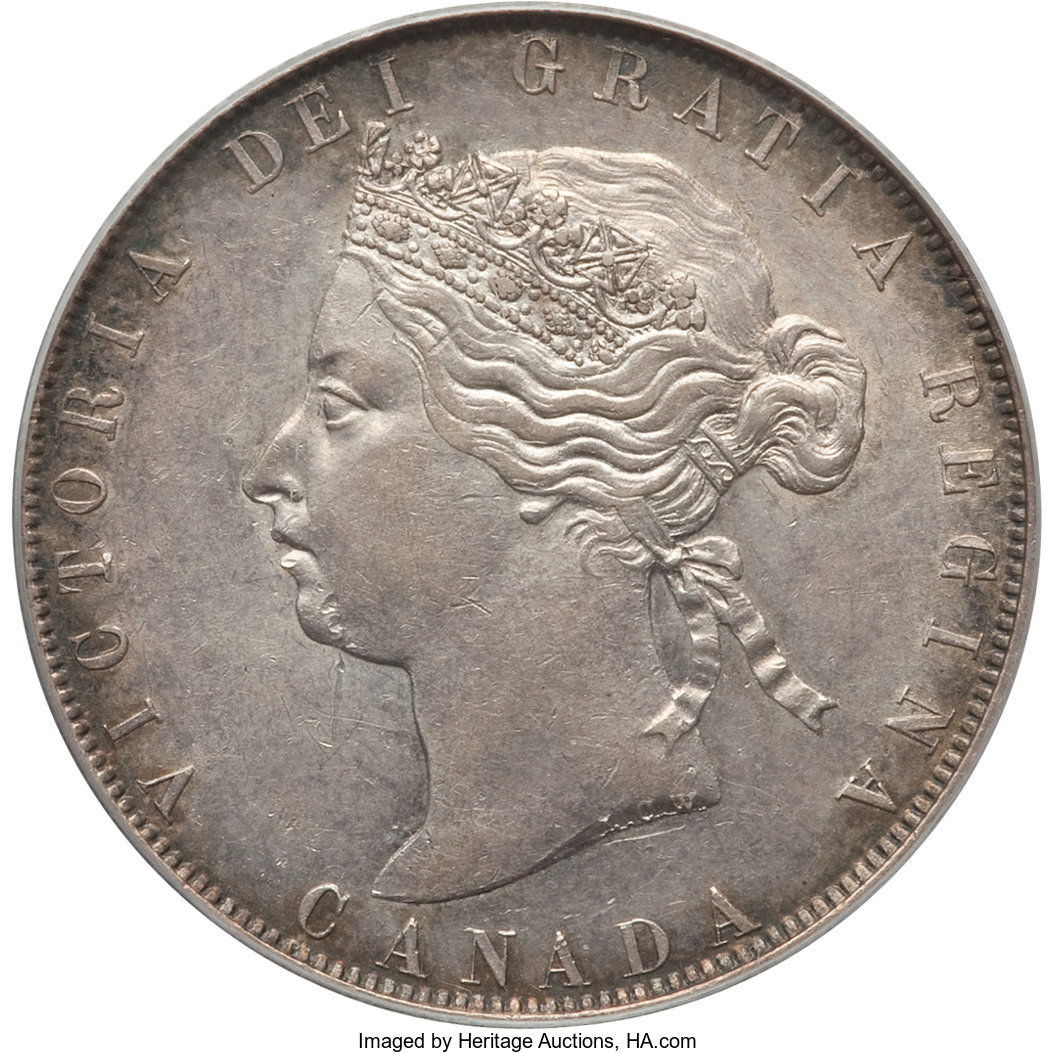 image for: Victoria 50 Cents 1871 AU53 PCGS