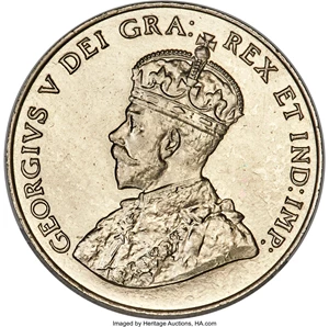 image for: George V Specimen "Near 6" 5 Cents 1926 SP67 PCGS