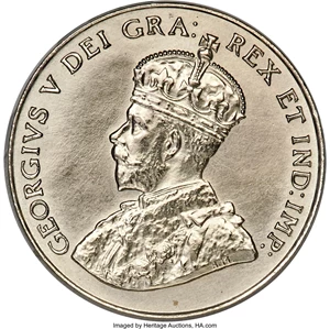 image for: George V Specimen 5 Cents 1929 SP65 PCGS