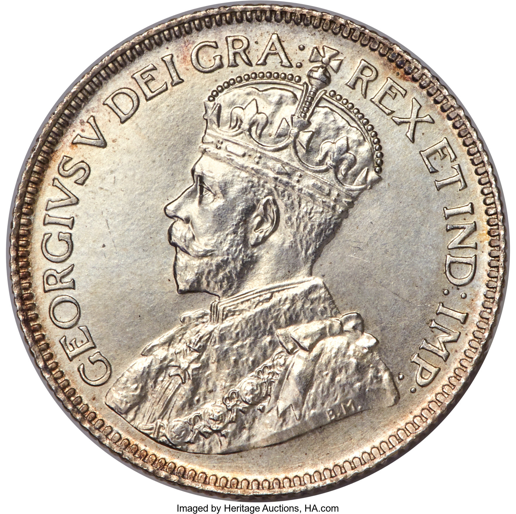 image for: George V Specimen 25 Cents 1929 SP63 PCGS