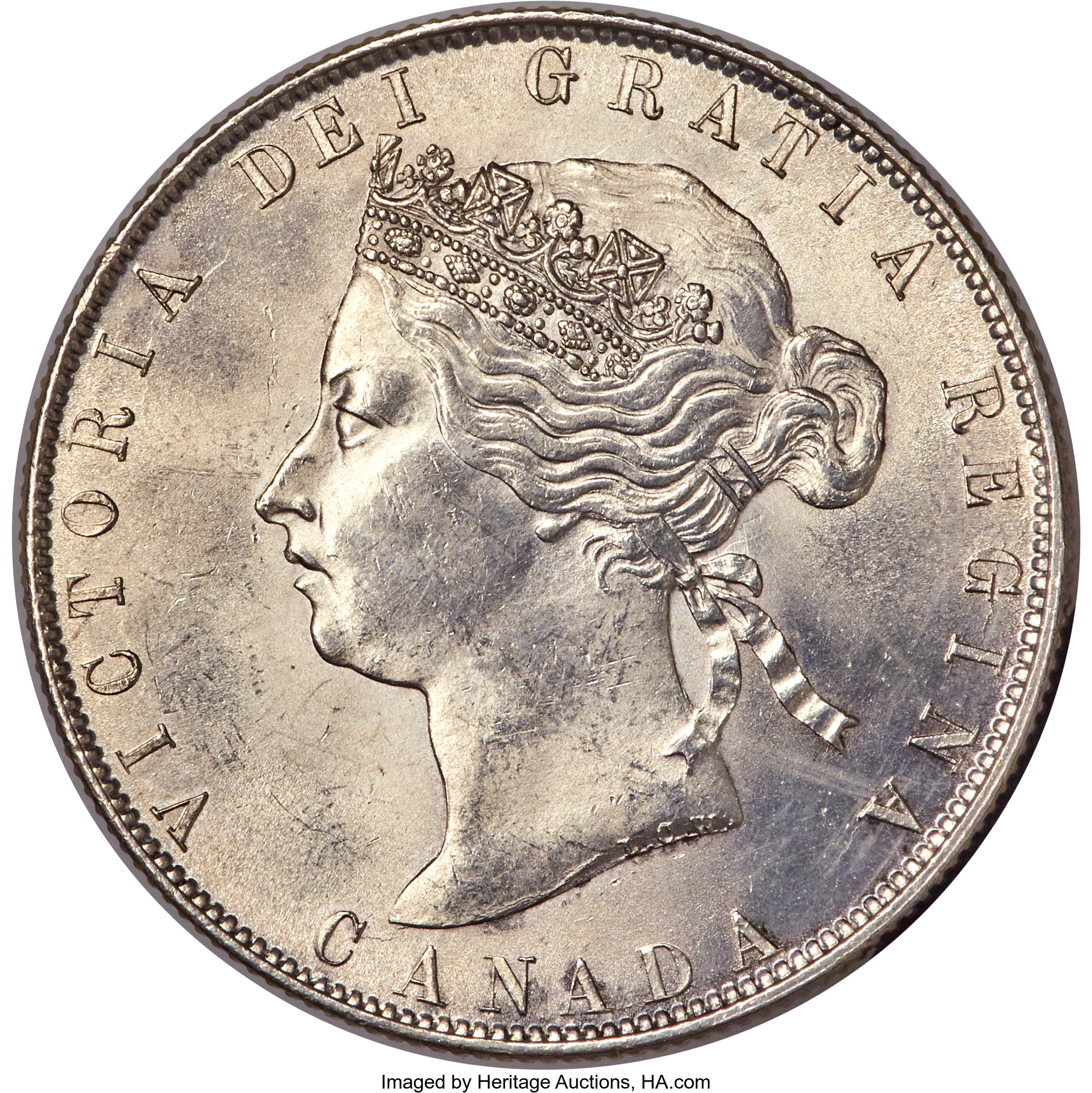 image for: Victoria 50 Cents 1871 MS64 PCGS