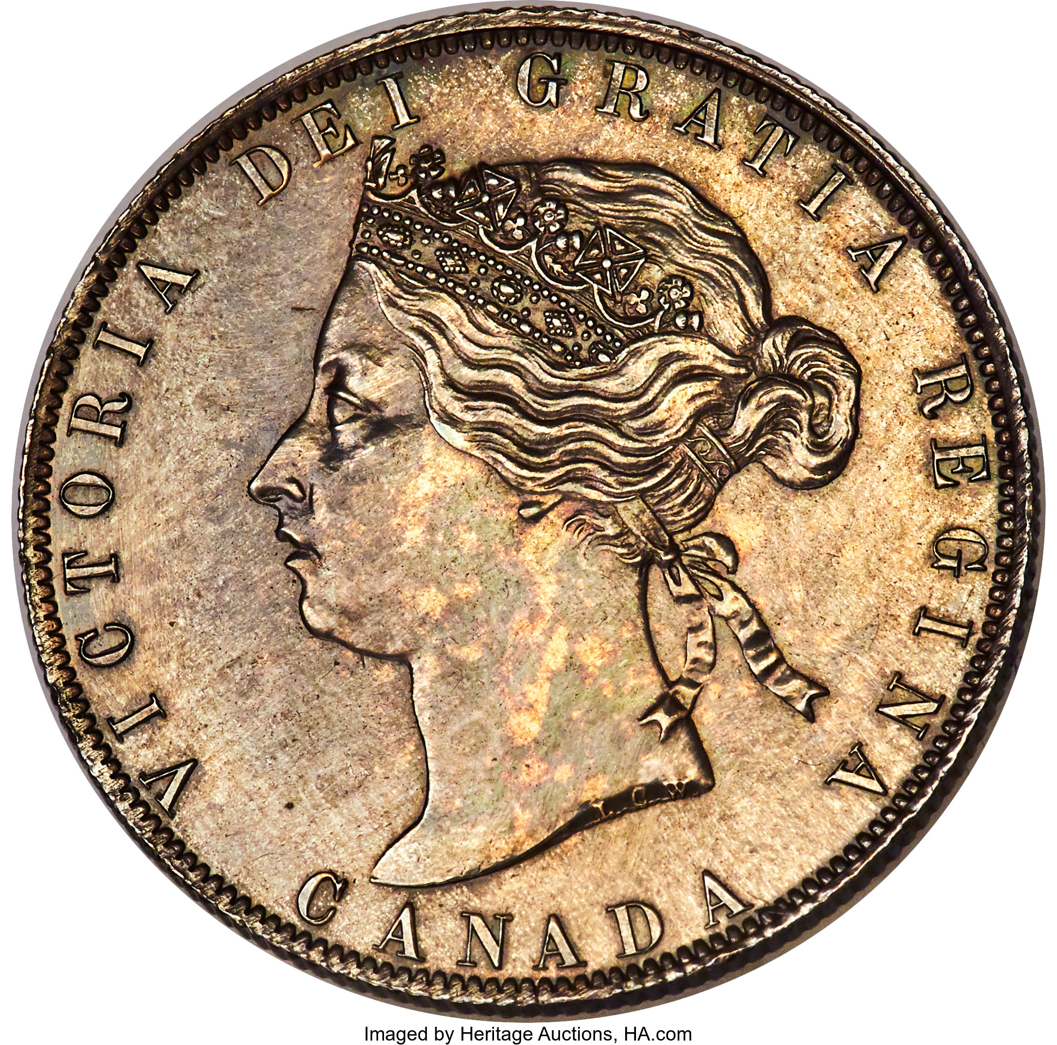 Victoria 50 Cents 1871-H AU Details (Cleaned) PCGS