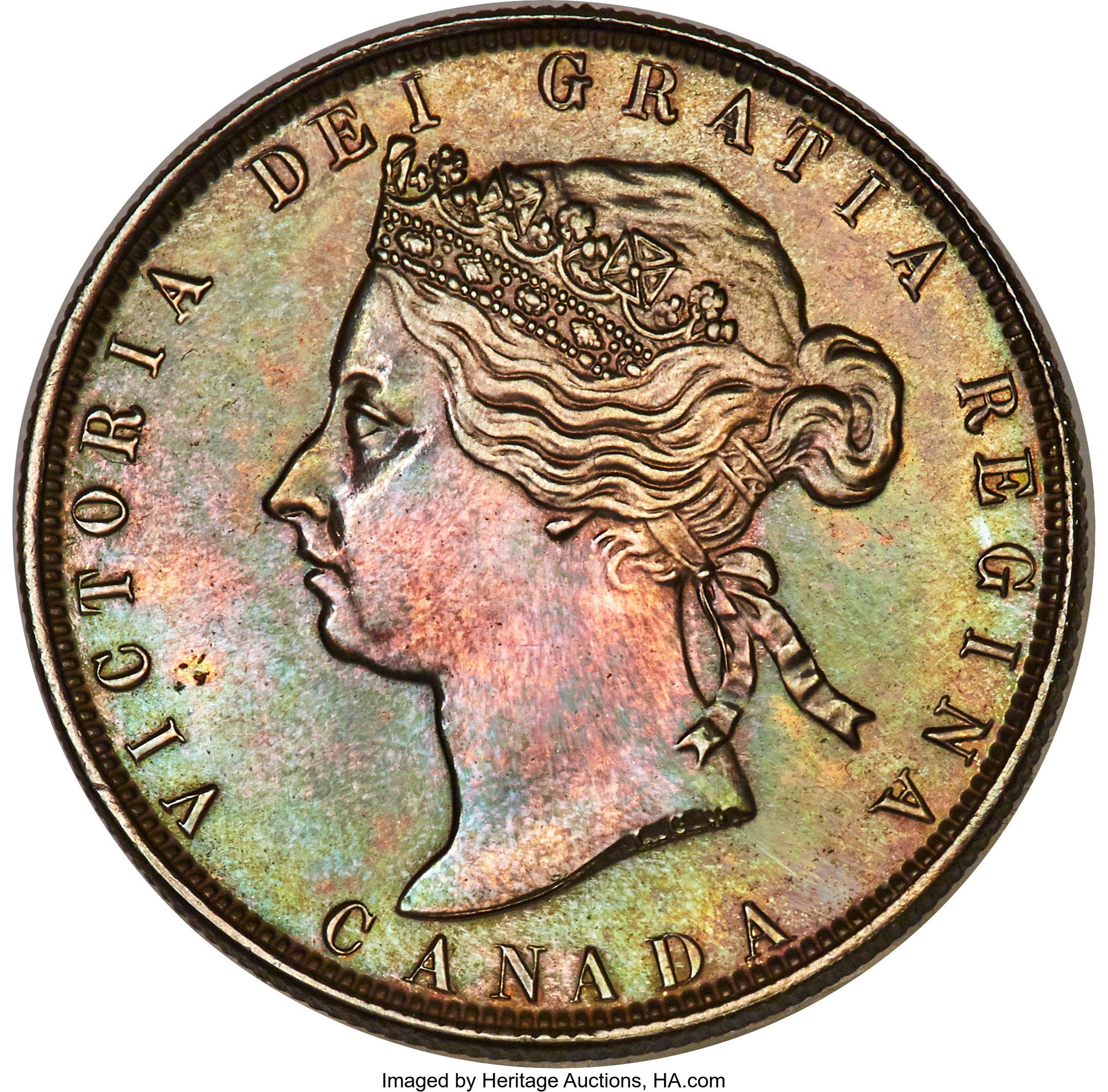 Victoria Specimen 50 Cents 1881-H AU Details (Surfaces Smoothed) PCGS