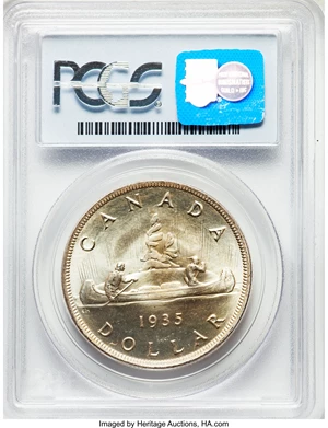image for: George V Specimen Dollar 1935 SP67 PCGS