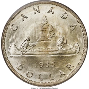 image for: George V Specimen Dollar 1935 SP67 PCGS