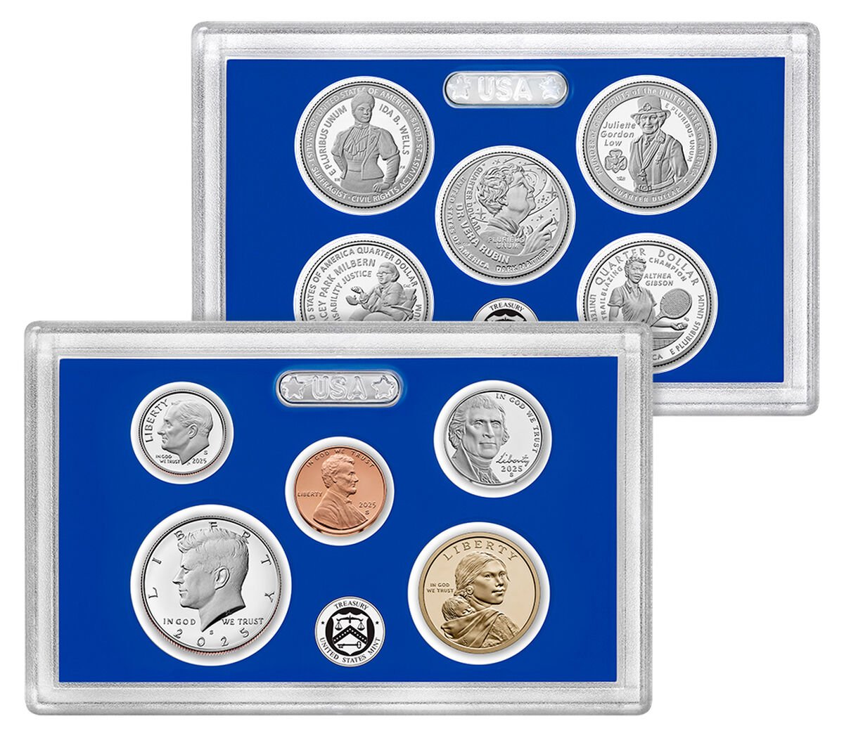 2025-S 1c-$1 Clad Proof Set, 10 Coins PR