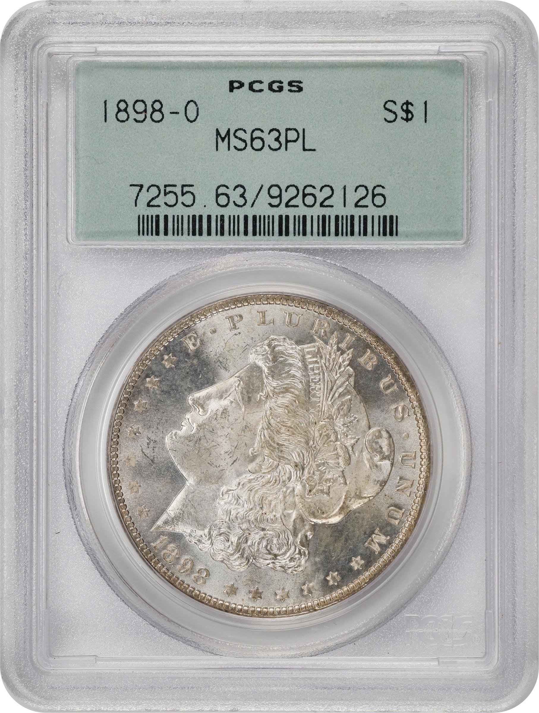 Image for 1890-CC $1  Tail Bar MS