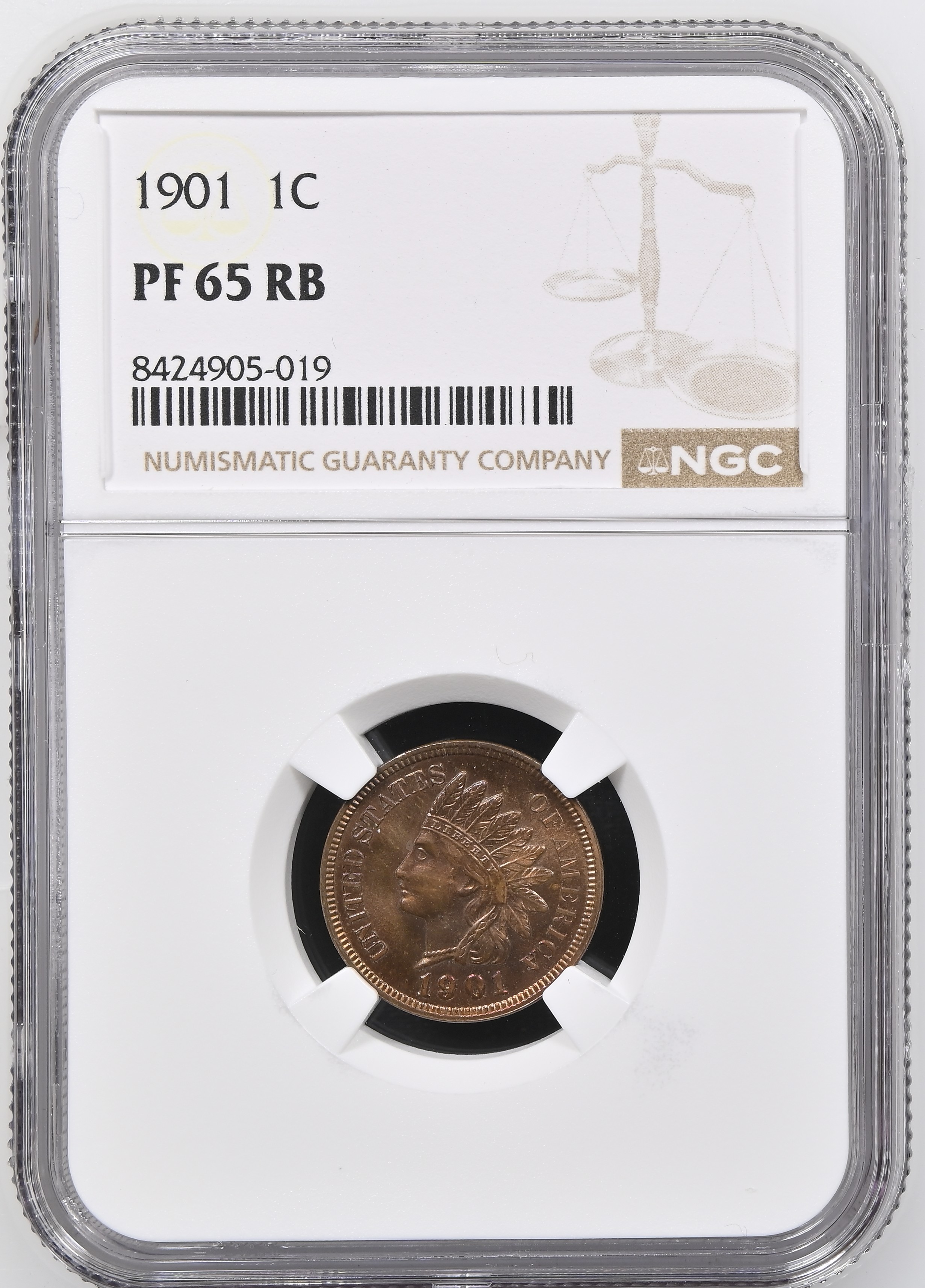 1901 1c PR RB