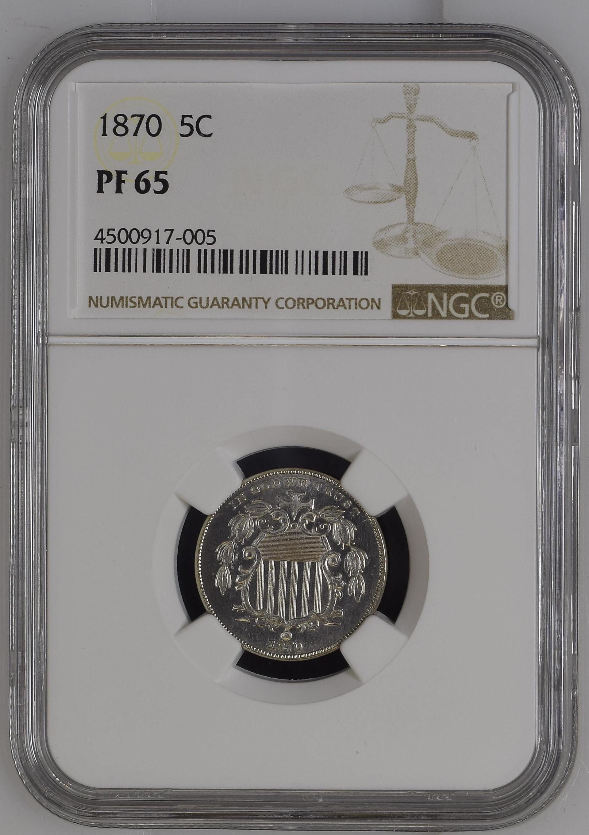 1870 5c PR